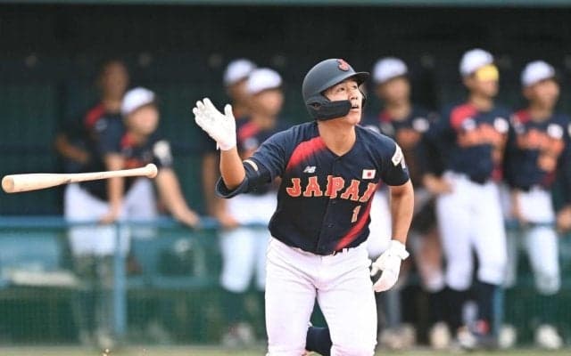 Ｕ１８日本代表　主将・小野舜友が“代表１号”　木製バットでの一発「少しは自信になった」　立大と練習試合