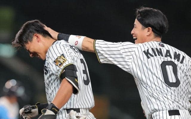阪神・立石　延長十回プロ初サヨナラ打　聖地で躍動３安打　直近５試合は２２打数１２安打、打率・５４５