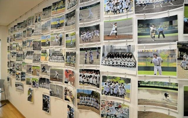 球児の夏、写真でたどる　滋賀大会など振り返る展覧会　29日まで
