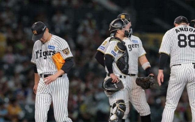 阪神　大竹が今季最短の三回途中でＫＯ　二回は投手の竹田に押し出し四球など３失点　三回途中降板　高寺は前川と交代　藤川監督が異例の早期ダブルスイッチ