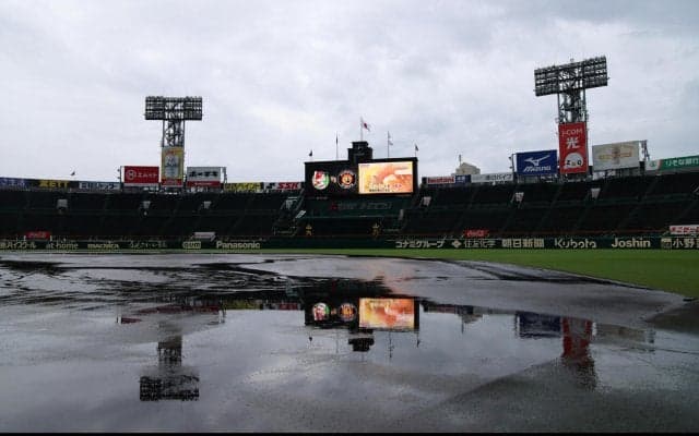 【広島】甲子園周辺で13時前に45ミリの豪雨　チームはすでに雨天中止の振り替えでハード日程