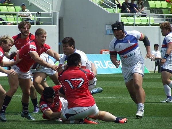 アジアラグビーチャンピオンシップ　香港が韓国に競り勝つ