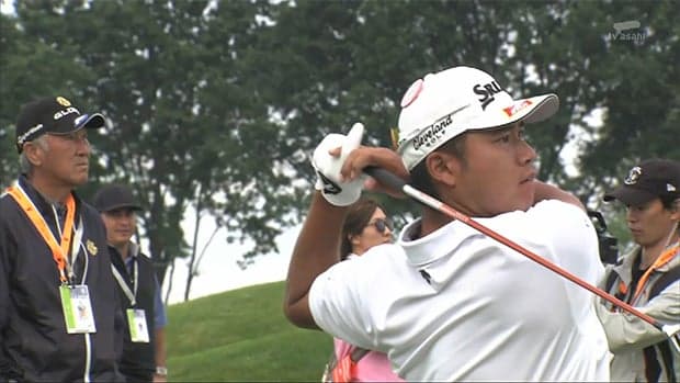 全米オープンゴルフ　松山英樹６月１６日練習風景