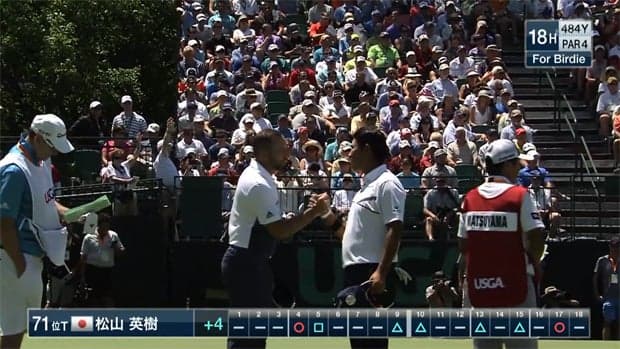 松山英樹 第1Rハイライト