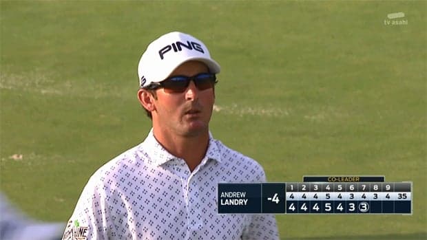 全米オープンゴルフ　世界ランク624位のA・ランドリー！初出場の全米OPで首位争い！