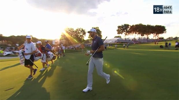 全米オープン　Ｄ・ジョンソンが悲願の初メジャー制覇！ 「これまでで最高のショット」で締めくくる