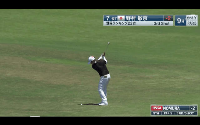 野村敏京 1stROUNDを-2でフィニッシュ 明日への意気込み