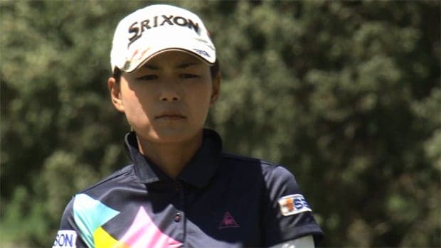 横峯さくら・野村敏京 練習ラウンド