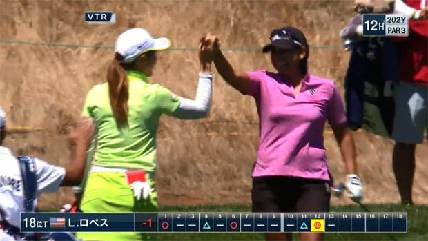 第5組：渡邉彩香 リー・ロペス 12Hハイライト【全米女子オープンゴルフ】