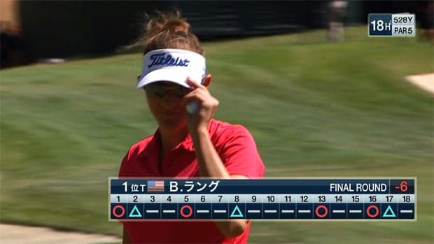 ブリタニー・ラング メジャー初優勝に向けTotal-6でFinalROUNDプレーオフへ 18Hハイライト