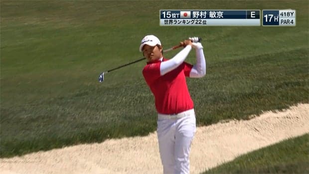 野村敏京Total-1でFinalROUND終了 17H・18Hハイライト