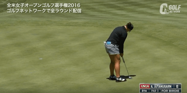 【全米女子OP】途中で諦めてはいけません!? A.ジュタヌガーンのラッキーバーディ