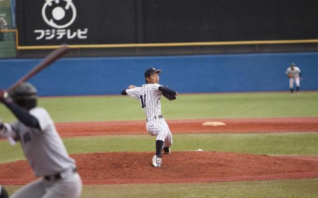 田中誠８回２失点。立大がサヨナラ危機脱し、引き分け