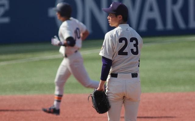 明治大　菅野、熊谷継投に完封負けでリーグ戦首位陥落