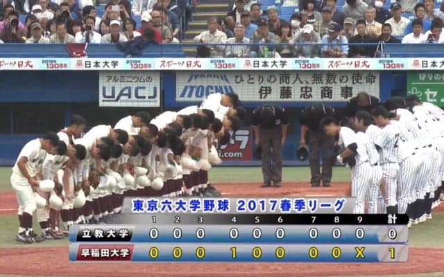 【ハイライト】立教大学 対 早稲田大学 1回戦