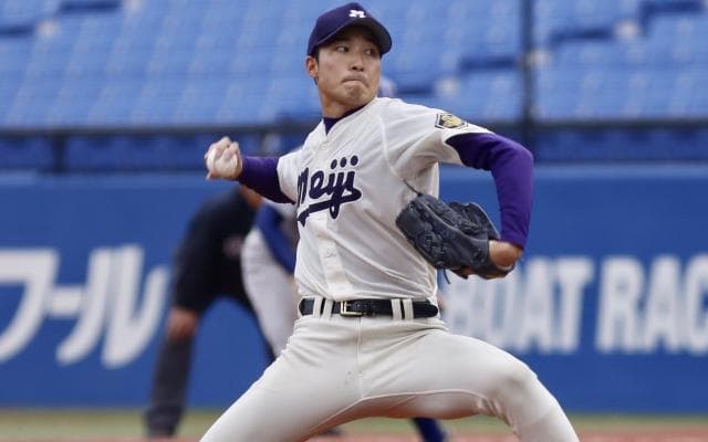 明大　リーグ戦後インタビュー　水野匡貴