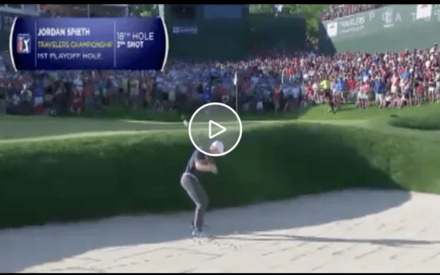 【動画】スピースの劇的なチップインバーディが１位