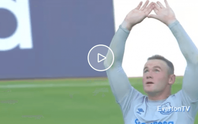 【動画】ルーニーがエバートン移籍初戦でワンダーゴール！