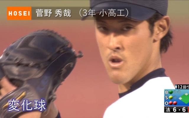 BIG6's Top 3 players【奪三振率/2017春】2位・菅野秀哉