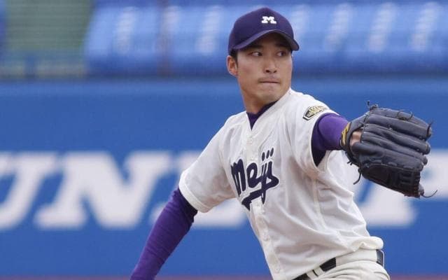 明大　開幕前インタビュー　水野匡貴