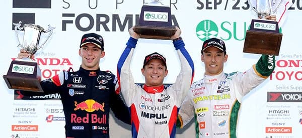 関口雄飛が今季2勝目！SUGOで2年連続勝利を飾る 中嶋一貴が3位表彰台獲得