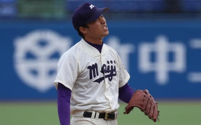 明大　リリーフ水野背信の投球　慶大相手に手痛い初戦黒星／慶大1回戦