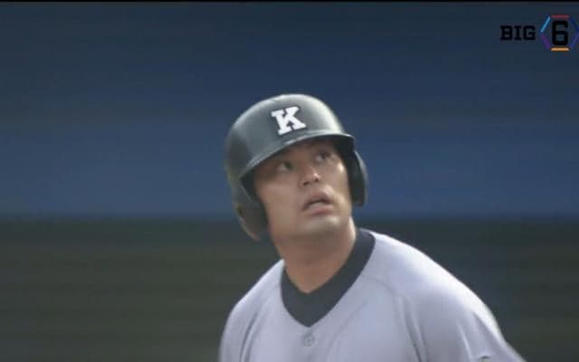 慶應・岩見（比叡山）リーグ新5試合連発&岡田彰布に並ぶ通算20号!!