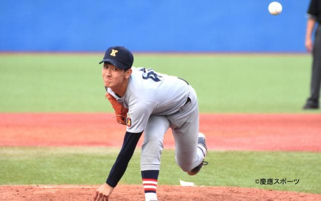 慶大　佐藤の好投と岩見弾で明大に連勝！／明大2回戦
