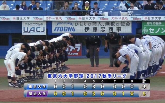 【ハイライト】東京大学 対 明治大学 1回戦