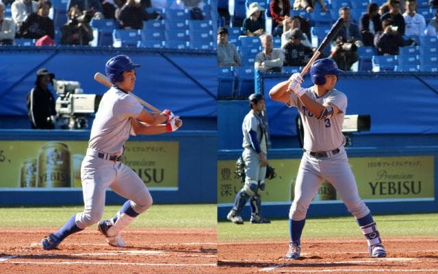 東大　あと一歩及ばず／明大1回戦