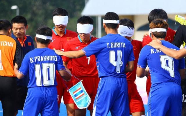 【フォトアルバム】ブラインドサッカーアジア選手権　中国 vs タイ