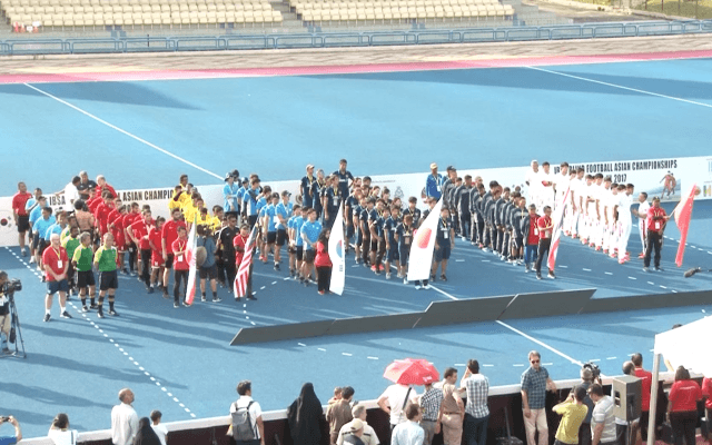 ブラインドサッカーアジア選手権　表彰式