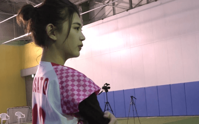 日本一美しい野球女子・坪井ミサトの魔球特訓 その２