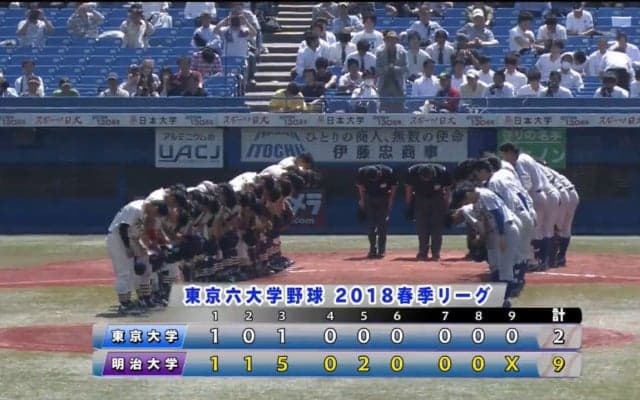 【ハイライト】東京大学 対 明治大学 1回戦