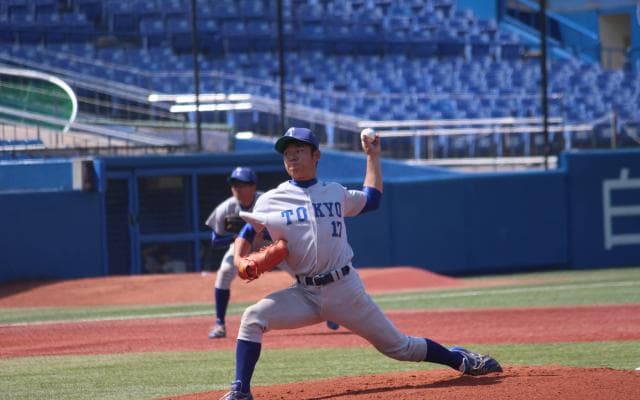 小林(3年/横浜翠嵐)力投も終盤力尽く【東京大学野球部】