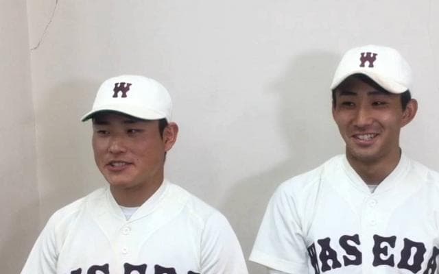 【ヒーローインタビュー】早稲田大学 小島和哉（④浦和学院）・吉澤一翔（②大阪桐蔭）