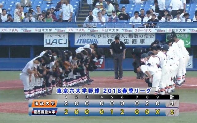 【ハイライト】法政大学 対 慶應義塾大学 2回戦