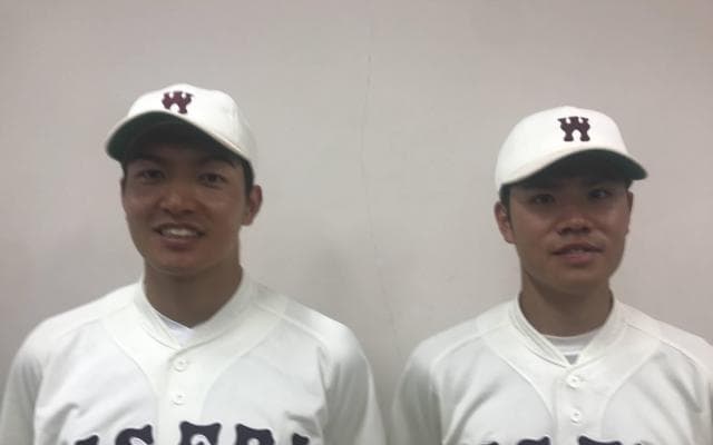 【ヒーローインタビュー】 早稲田大学  加藤雅樹（③早稲田実）・檜村篤史（③木更津総合）