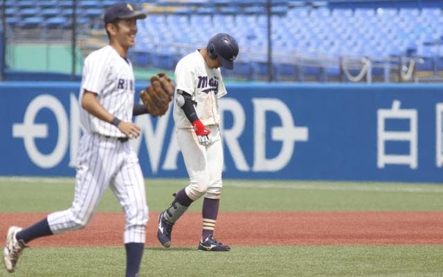 エース・森下暢を援護できず　紫合戦の初戦を落とす