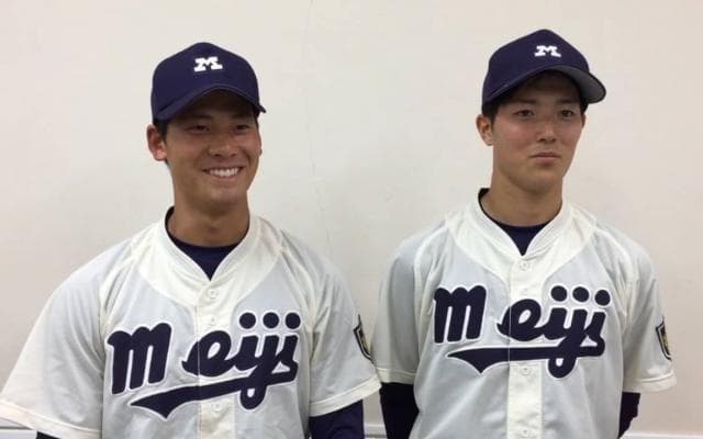 【ヒーローインタビュー】明治大学 越智達矢（④丹原）・森下暢仁（③大分商）