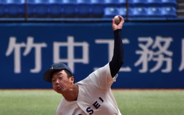 春季フレッシュリーグ 対早大 3番手の山下輝が好投を見せるも序盤の失点が響き、同率1位の早大に敗戦を喫する 順位を3位に落とし残り2戦へ