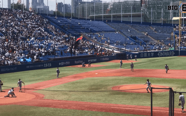 慶應義塾大学の試合前ノックが凄い