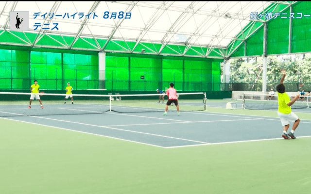 8月8日　インターハイ　テニス男子　シングルスダブルス決勝　デイリーハイライト