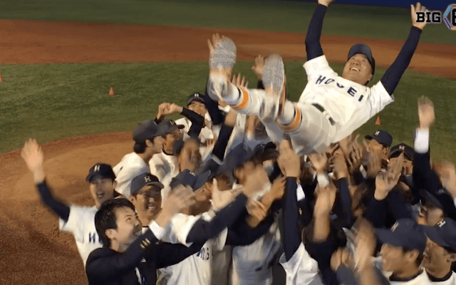 ＜法政大学優勝おめでとう！＞ 胴上げ全集