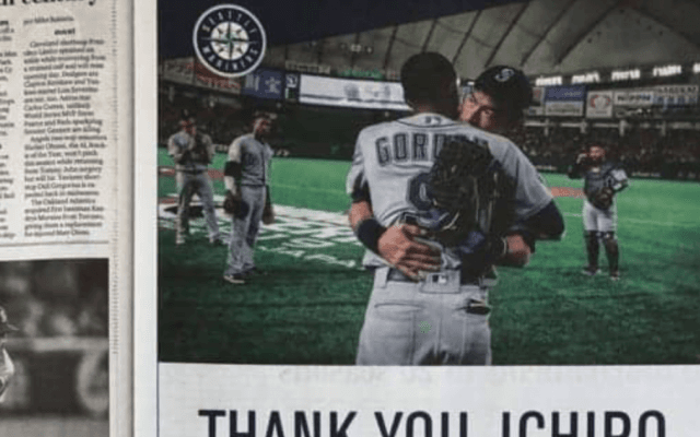 【MLB】「愛していますブラザー」イチロー“愛弟子”が地元紙広告に綴った絆の2298字