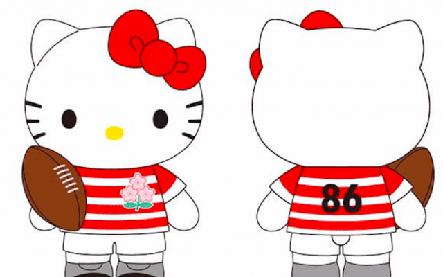 ラグビー日本代表、ハローキティ＆ゲゲゲの鬼太郎とのコラボアイテム発売