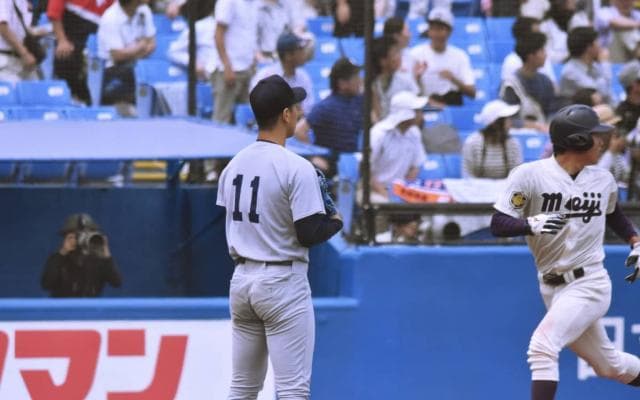 【野球】明大に２連敗、自力優勝消滅　明大②
