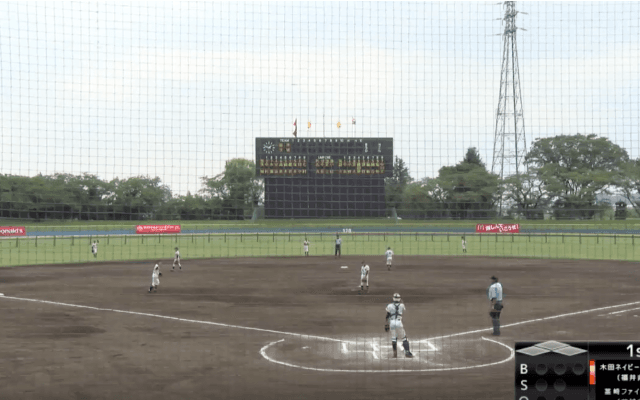 マクドナルド・トーナメント 準々決勝 立川公園野球場 木田ネイビーブルーズ vs. 茎崎ファイターズ