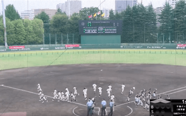 マクドナルド・トーナメント 準々決勝 府中市民球場 不動パイレーツ vs. 弘前ビクトリーベースボールクラブ