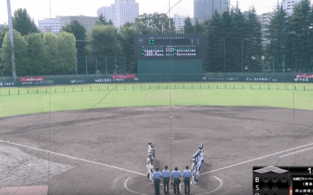 マクドナルド・トーナメント3回戦 府中市民球場 1試合目 岡山庭瀬シャークス vs. 弘前ビクトリーベースボールクラブ